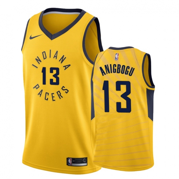 Indiana Pacers #13 Ike Anigbogu Statement Jersey