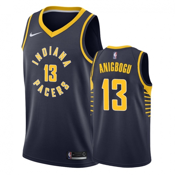 Indiana Pacers Ike Anigbogu #13 Navy Icon Jersey