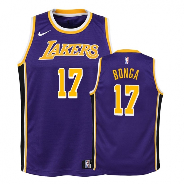 Youth Los Angeles Lakers #17 Isaac Bonga Statement Jersey