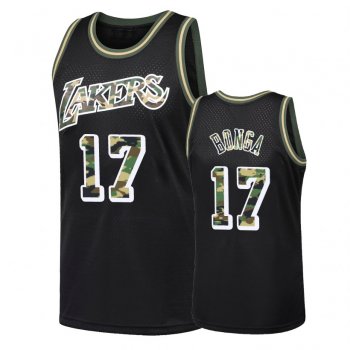 Los Angeles Lakers #17 Isaac Bonga Straight Fire Jersey