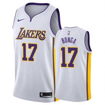 Los Angeles Lakers Isaac Bonga #17 White Association Jersey