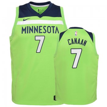 Youth Minnesota Timberwolves #7 Isaiah Canaan Statement Jersey