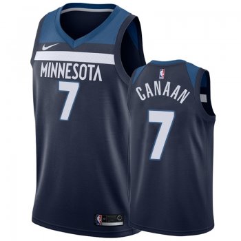 Minnesota Timberwolves Isaiah Canaan #7 Navy Icon Nike Swingman Jersey