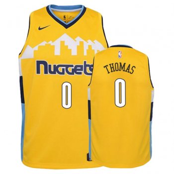 Youth Denver Nuggets #0 Isaiah Thomas Statement Jersey