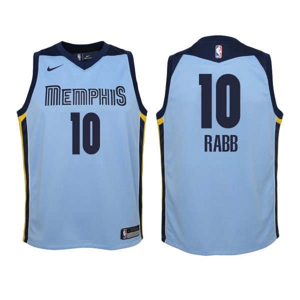 Youth Memphis Grizzlies #10 Ivan Rabb Statement Jersey