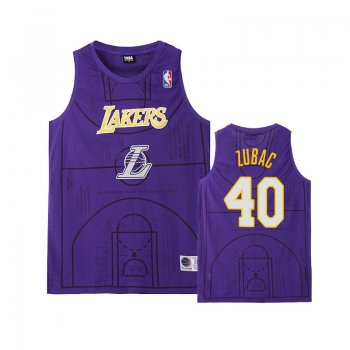 Los Angeles Lakers #40 Ivica Zubac Basketball Court Jersey