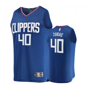 Youth Clippers Ivica Zubac Navy Icon Edition Jersey Replica