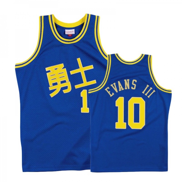 Golden State Warriors Jacob Evans III #10 Royal Chinese New Year Jersey