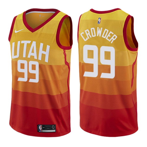 Utah Jazz #99 Jae Crowder City Jersey