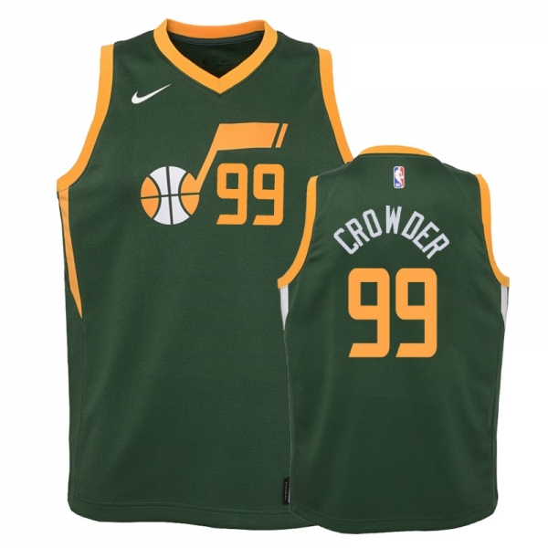 Youth Utah Jazz #99 Jae Crowder Earned Jersey