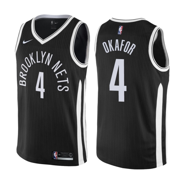 Brooklyn Nets #4 Jahlil Okafor City Jersey