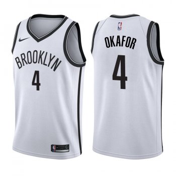 Brooklyn Nets Jahlil Okafor #4 White Association Jersey