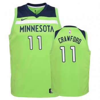 Youth Minnesota Timberwolves #11 Jamal Crawford Statement Jersey