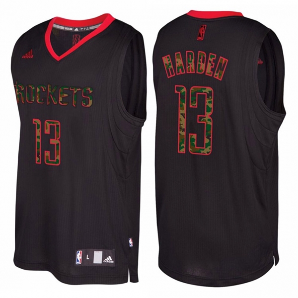 Houston Rockets #13 James Harden Camo Jersey