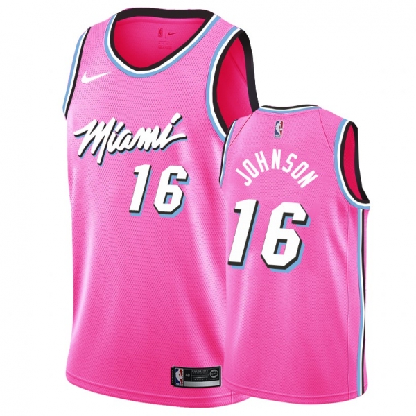 Miami Heat #16 James Johnson Earned Jersey