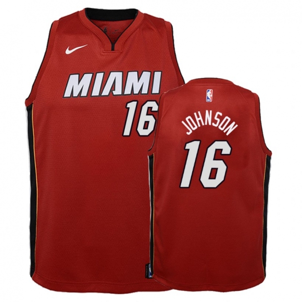 Youth Miami Heat #16 James Johnson Statement Jersey