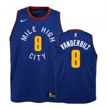 Youth Denver Nuggets #8 Jarred Vanderbilt Statement Jersey