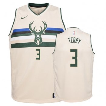 Youth Milwaukee Bucks Jason Terry #3 Cream City Jersey