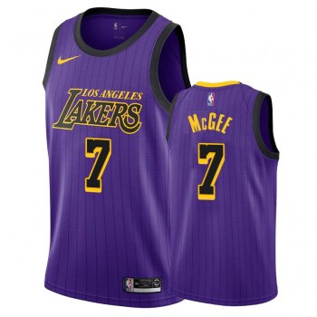 Los Angeles Lakers JaVale McGee #7 Purple 2018-19 City Jersey