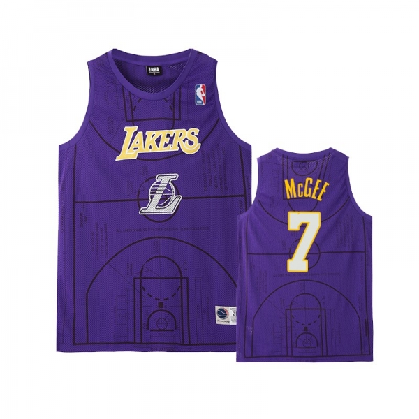 Los Angeles Lakers #7 JaVale McGee Basketball Court Jersey