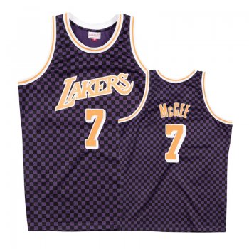 Los Angeles Lakers #7 JaVale McGee Checkerboard Jersey