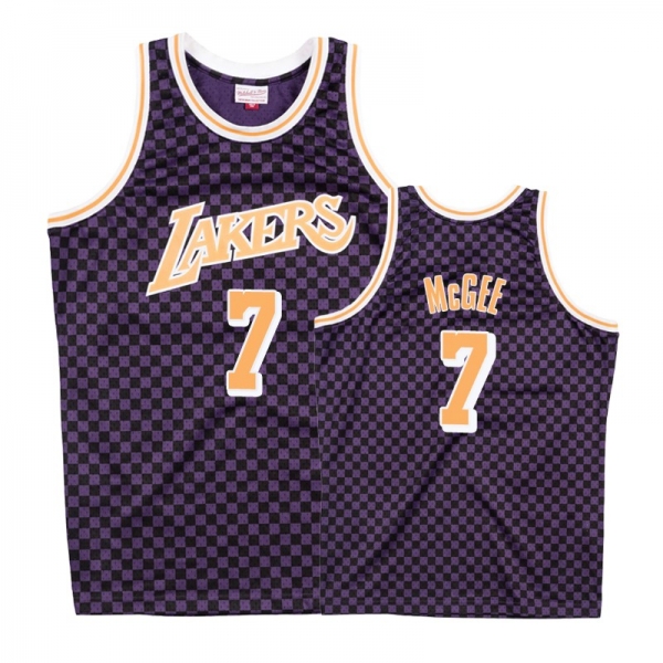 Los Angeles Lakers #7 JaVale McGee Checkerboard Jersey