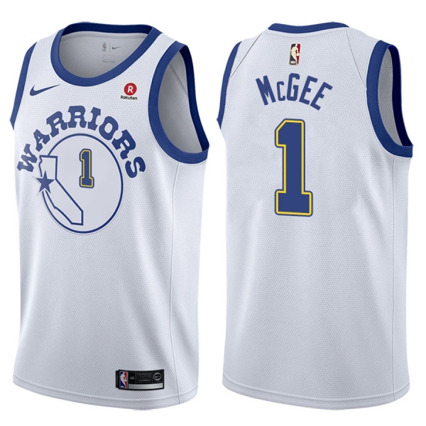 Golden State Warriors #1 JaVale McGee Hardwood Classics Jersey