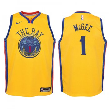 Youth Golden State Warriors #1 JaVale McGee City Jersey