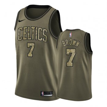 Boston Celtics #7 Jaylen Brown Salute to Service Jersey