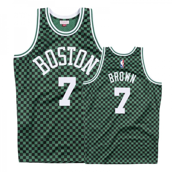 Boston Celtics #7 Jaylen Brown Checkerboard Jersey