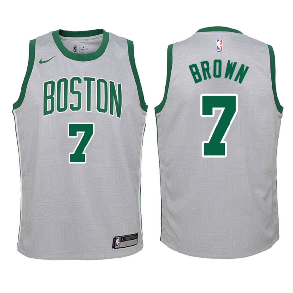 Youth Boston Celtics #7 Jaylen Brown City Jersey