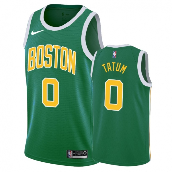 Boston Celtics Jayson Tatum Green Earned Edition Jersey