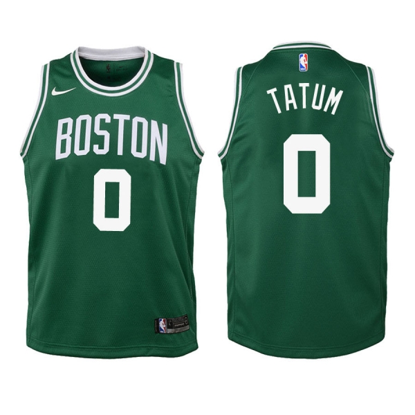 Youth Boston Celtics Jayson Tatum #0 Green Icon Edition Jersey