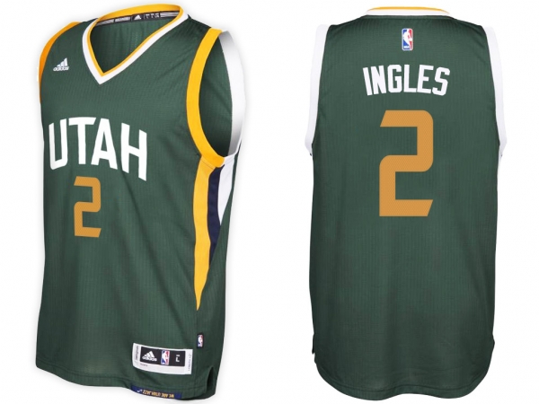 Utah Jazz #2 Joe Ingles Green 2016-17 New Season Swingman Alternate Jersey