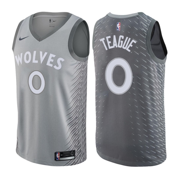 Minnesota Timberwolves Jeff Teague #0 Gray City Edition Jersey