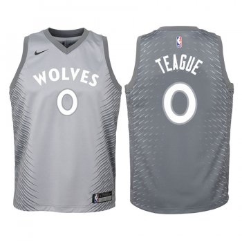 Youth Minnesota Timberwolves #0 Jeff Teague City Jersey