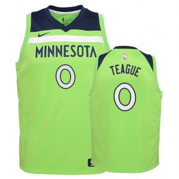 Youth Minnesota Timberwolves Jeff Teague #0 Green Statement Jersey