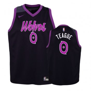 Youth Minnesota Timberwolves #0 Jeff Teague City Jersey