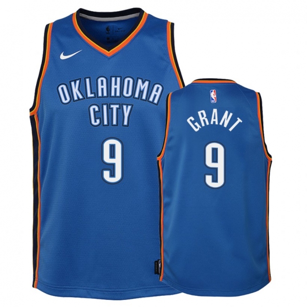 Youth Oklahoma City Thunder Jerami Grant #9 Blue Icon Jersey