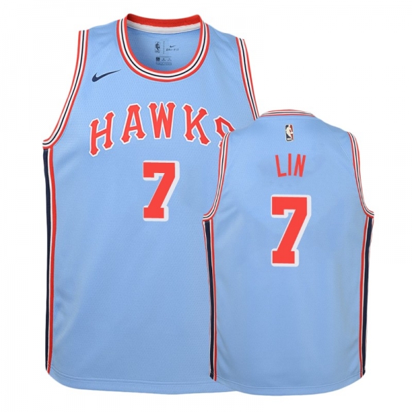 Youth Atlanta Hawks #7 Jeremy Lin Hardwood Classics Jersey