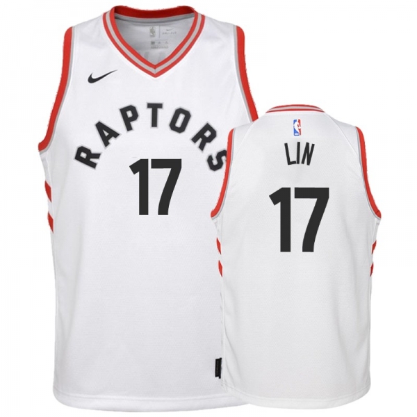 Youth Toronto Raptors #17 Jeremy Lin Association Jersey