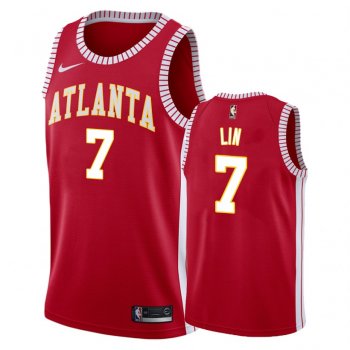 Atlanta Hawks Jeremy Lin #7 Red Classic Edition Jersey