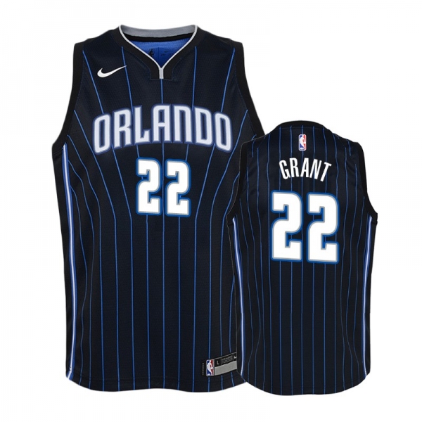 Youth Orlando Magic Jerian Grant #22 Black 2018-19 Statement Jersey