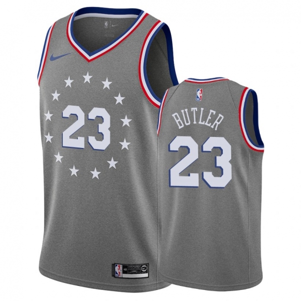 Philadelphia 76ers Jimmy Butler #23 Gray 2018-19 City Jersey