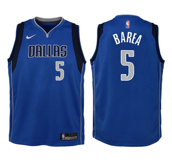 Youth Dallas Mavericks J.J. Barea #5 Blue 2017-18 Icon Jersey