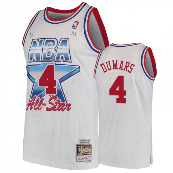 Detroit Pistons #4 Joe Dumars Hardwood Classics Jersey