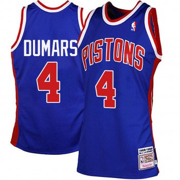 Detroit Pistons #4 Joe Dumars Hardwood Classics Jersey