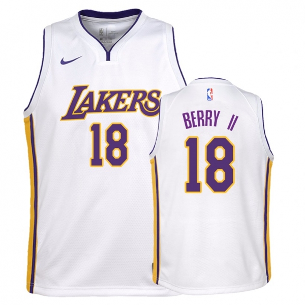 Youth Los Angeles Lakers #18 Joel Berry II Association Jersey