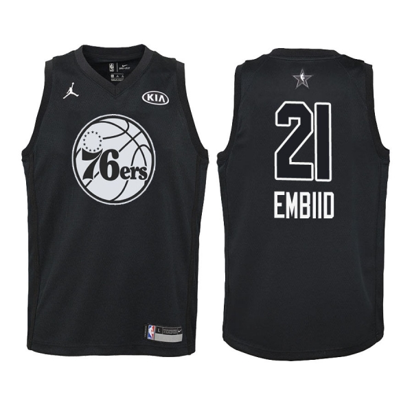 Youth Philadelphia 76ers #21 Joel Embiid All-Star Jersey