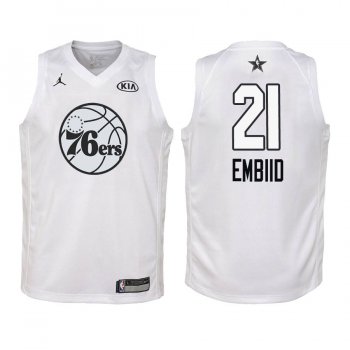 Youth Philadelphia 76ers #21 Joel Embiid All-Star Jersey